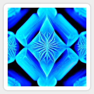 blue ice crystal Sticker